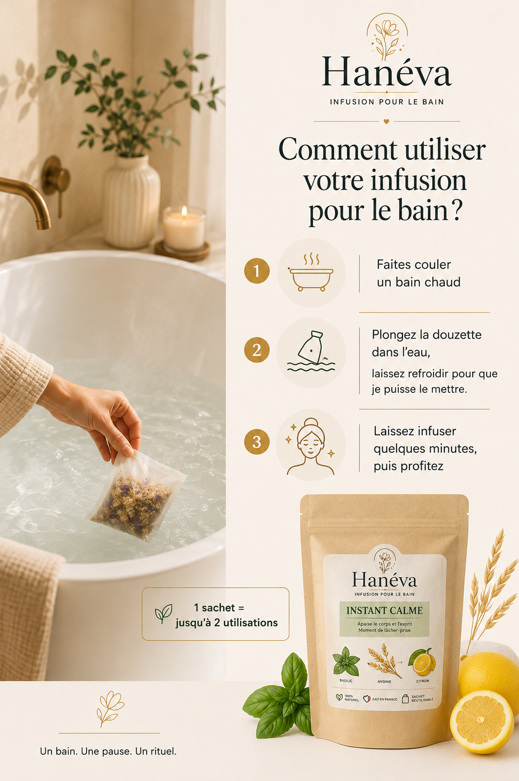 Instant Calme — Infusion pour le bain